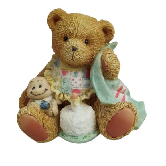 Enesco Cherished Teddies "Beary Special One" Vintage Baby 1st Birthday Figurine - Picture 6 of 6